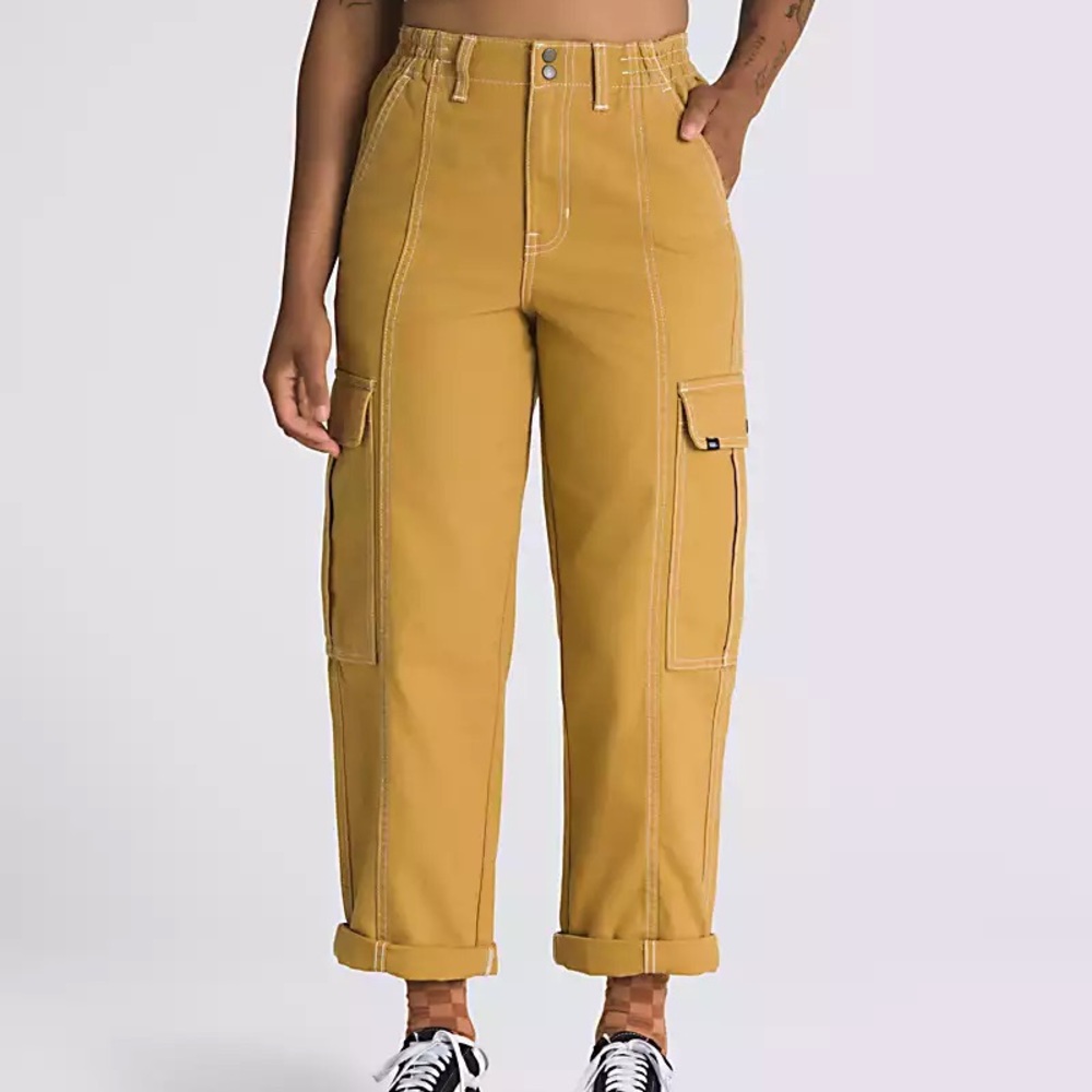 Vans Tan Wide Leg Cargo Pants